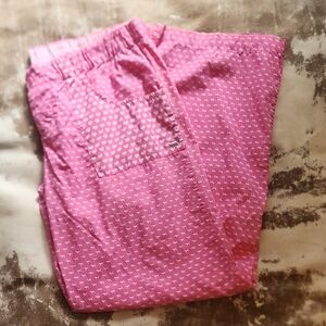 Y2K Hard To Find VS Pink Dog And Hearts Lounge Pants. Size: M